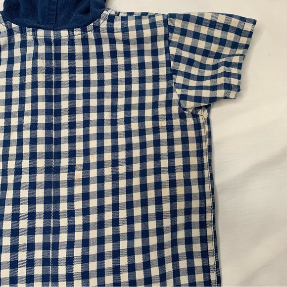 Rare VTG Sprocket’s Mervyns Blue & White Gingham Thru The Woods Baby Jumper 24mo - Picture 8 of 12